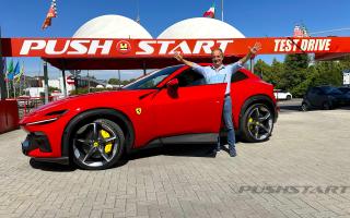 test drive Ferrari Purosangue